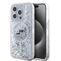Husa pentru iPhone 15 Pro, Karl Lagerfeld Liquid Glitter MagSafe (KLHMP15LLGKCSGH), transparenta