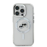 Husa pentru iPhone 16 Pro, Karl Lagerfeld IML MagSafe (KLHMP16LHLSKCH), alb