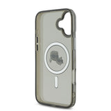 Husa pentru iPhone 16 Plus, Karl Lagerfeld IML MagSafe (KLHMP16MHLSKCK), negru