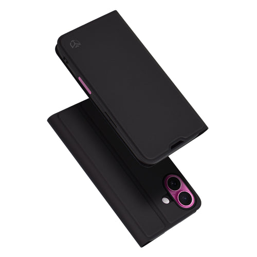 Husa pentru iPhone 16 Plus, Techsuit Magskin Book, negru