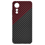 Husa pentru OPPO A78 4G, Techsuit Carbonite FiberShell, rosu inchis