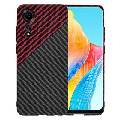 Husa pentru OPPO A78 4G, Techsuit Carbonite FiberShell, rosu inchis
