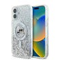 Husa pentru iPhone 16, Karl Lagerfeld Glitter Liquid MagSafe (KLHMP16SLGKCSGH), transparenta