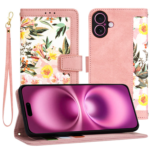 Husa pentru iPhone 16 Plus, Techsuit FlipCraft, roz