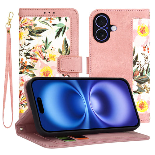 Husa pentru iPhone 16, Techsuit FlipCraft, roz