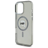 Husa pentru iPhone 16 Pro, Karl Lagerfeld IML MagSafe (KLHMP16LHLSKIK), negru