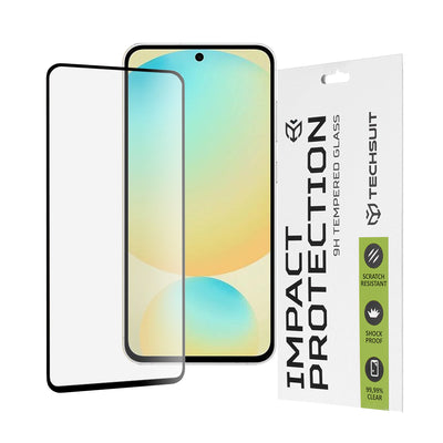 Folie de protectie pentru Samsung Galaxy S24 FE, Techsuit 111D Full Cover / Full Glue Glass