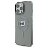 Husa pentru iPhone 16 Pro, Karl Lagerfeld IML MagSafe (KLHMP16LHLSCHK), negru