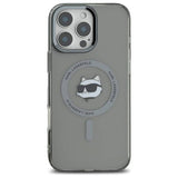 Husa pentru iPhone 16 Pro, Karl Lagerfeld IML MagSafe (KLHMP16LHLSCHK), negru