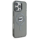 Husa pentru iPhone 16 Pro, Karl Lagerfeld IML MagSafe (KLHMP16LHLSCHK), negru