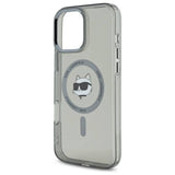 Husa pentru iPhone 16 Pro, Karl Lagerfeld IML MagSafe (KLHMP16LHLSCHK), negru