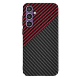 Husa pentru Samsung Galaxy S23 FE, Techsuit Carbonite FiberShell, rosu inchis
