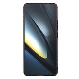 Husa pentru Xiaomi POCO F6 Pro, Techsuit Carbonite FiberShell, rosu inchis