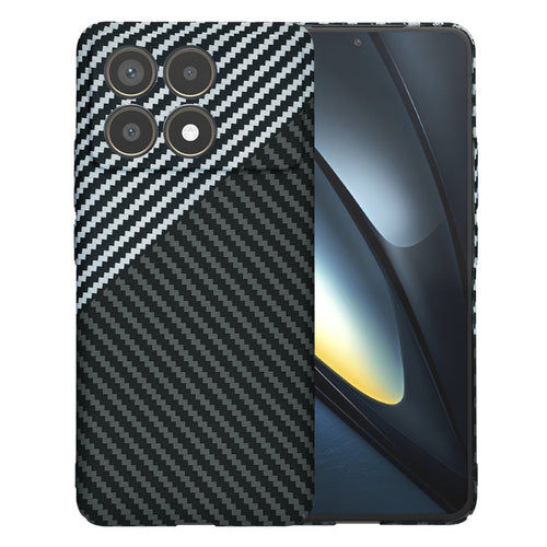 Husa pentru Xiaomi POCO F6 Pro, Techsuit Carbonite FiberShell, gri