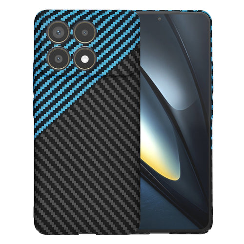 Husa pentru Xiaomi POCO F6 Pro, Techsuit Carbonite FiberShell, bleu