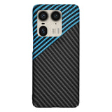 Husa pentru Motorola Edge 50 Ultra, Techsuit Carbonite FiberShell, bleu