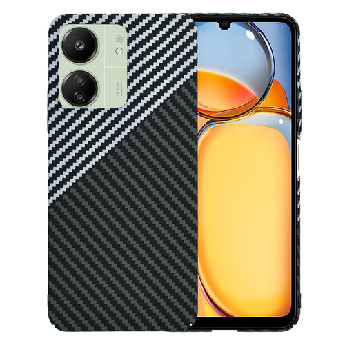 Husa pentru Xiaomi Redmi 13C 4G, Techsuit Carbonite FiberShell, gri