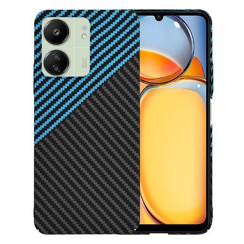 Husa pentru Xiaomi Redmi 13C 4G, Techsuit Carbonite FiberShell, bleu