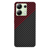Husa pentru Xiaomi Redmi Note 13 4G, Techsuit Carbonite FiberShell, rosu inchis