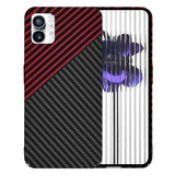 Husa pentru Nothing Phone (1), Techsuit Carbonite FiberShell, rosu inchis