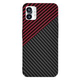 Husa pentru Nothing Phone (1), Techsuit Carbonite FiberShell, rosu inchis
