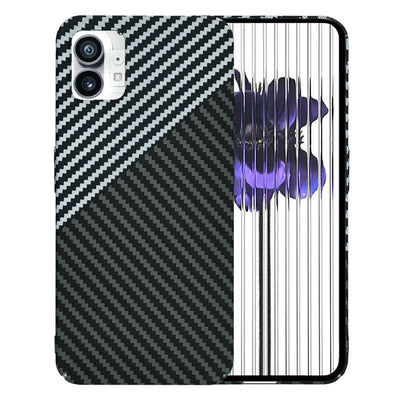 Husa pentru Nothing Phone (1), Techsuit Carbonite FiberShell, gri