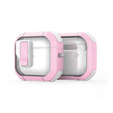 Husa casti pentru AirPods 4, Dux-Ducis, Pecn Series Case Pink, alb