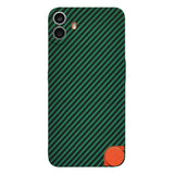 Husa pentru Nothing CMF Phone 1, Techsuit Carbonite FiberShell, cyan