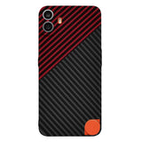 Husa pentru Nothing CMF Phone 1, Techsuit Carbonite FiberShell, rosu inchis
