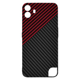 Husa pentru Nothing CMF Phone 1, Techsuit Carbonite FiberShell, rosu inchis
