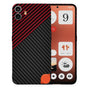 Husa pentru Nothing CMF Phone 1, Techsuit Carbonite FiberShell, rosu inchis