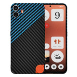 Husa pentru Nothing CMF Phone 1, Techsuit Carbonite FiberShell, bleu