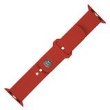 Curea pentru Apple Watch 6 44mm, Fixed Silicone Sporty Strap Set 35mm, rosu