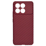 Husa pentru Xiaomi POCO F6 Pro, Techsuit Carbonite FiberShell, cyan