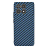 Husa pentru Xiaomi POCO F6 Pro, Techsuit Carbonite FiberShell, cyan
