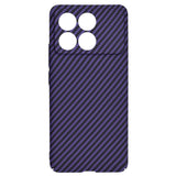 Husa pentru Xiaomi POCO F6 Pro, Techsuit Carbonite FiberShell, cyan