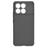 Husa pentru Xiaomi POCO F6 Pro, Techsuit Carbonite FiberShell, cyan