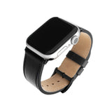 Curea pentru Apple Watch 6 44mm, Fixed Leather Strap 35mm, maro
