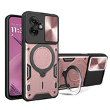 Husa pentru Motorola Moto G55, Techsuit CamGuard Pro, roz auriu