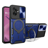Husa pentru Motorola Moto G55, Techsuit CamGuard Pro, albastru
