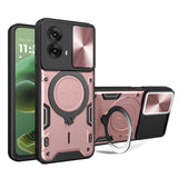 Husa pentru Motorola Moto G35, Techsuit CamGuard Pro, roz auriu