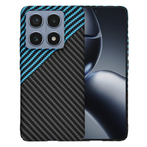 Husa pentru Xiaomi 14T Pro, Techsuit Carbonite FiberShell, bleu