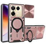 Husa pentru Infinix Note 40 Pro+, Techsuit CamGuard Pro, roz auriu