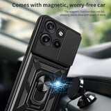 Husa pentru Motorola Edge 50 Neo, Techsuit CamShield Series, negru