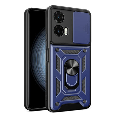 Husa pentru Motorola Moto G35, Techsuit CamShield Series, albastru