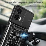 Husa pentru Motorola Moto G35, Techsuit CamShield Series, albastru
