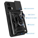 Husa pentru Motorola Moto G35, Techsuit CamShield Series, albastru