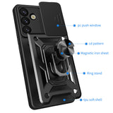 Husa pentru Samsung Galaxy S25 Plus, Techsuit CamShield Series, albastru