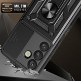 Husa pentru Samsung Galaxy S25 Plus, Techsuit CamShield Series, albastru
