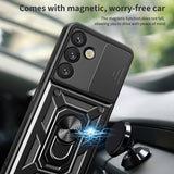Husa pentru Samsung Galaxy S25 Plus, Techsuit CamShield Series, albastru